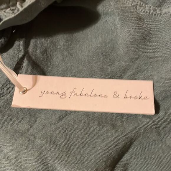 Young Fabulous and Broke ​Izzy Raw Edge Linen Blend Shorts M - Picture 7 of 7